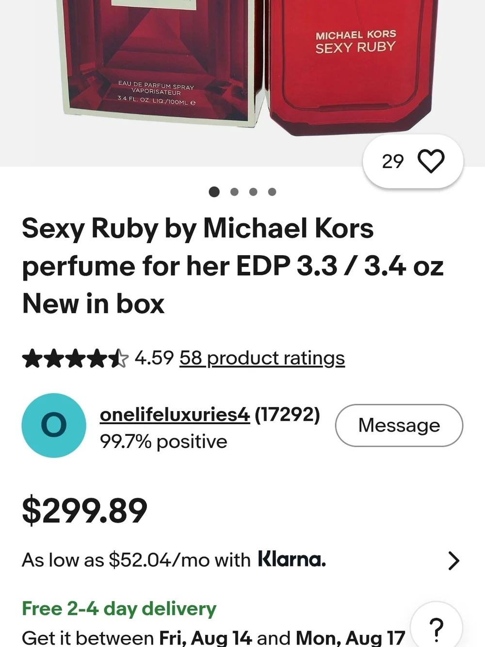 Michael Kors Sexy Ruby